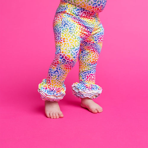 Lisa Frank® I Love Rainbow Leopard Cha-Cha Leggings