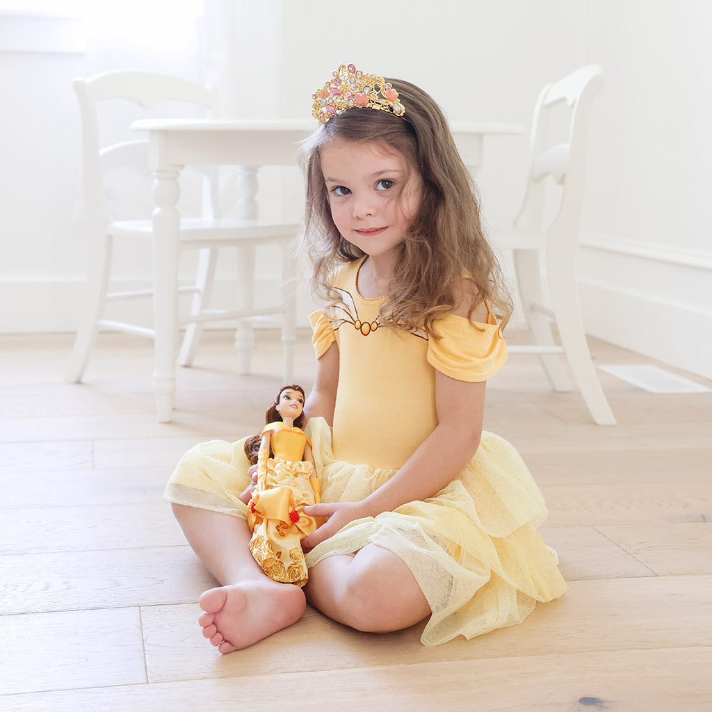 Disney Princess Yellow Girl Toddler Tulle Dress Belle