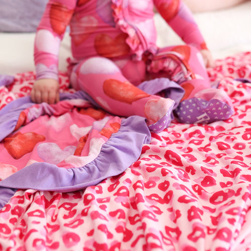 Posh Valentine & Ashley Ruffled Luxe Patoo® Blanket
