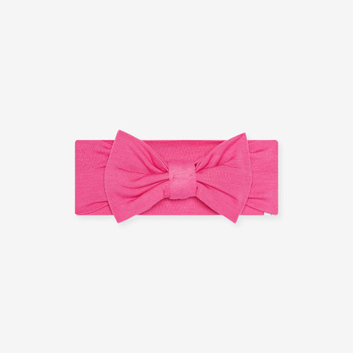 Posh Hot Pink Luxe Bow Headwrap