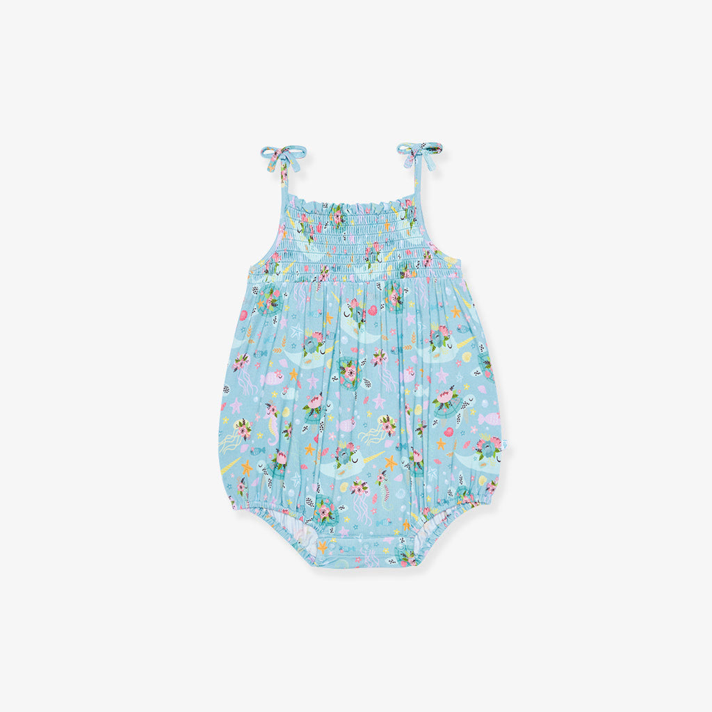 2024 Posh Peanut Sleeveless Ruffled Bubble Rompers