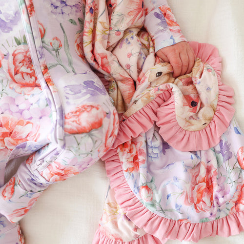 Everly Rose & Joaquina Ruffled Luxette Patoo® Blanket