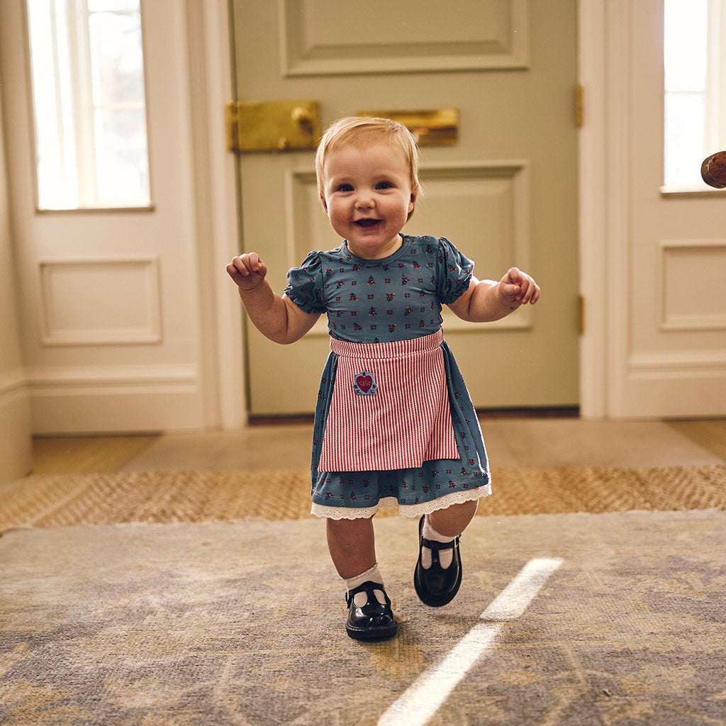 Blue Long Sleeve American Girl® Kirsten Larson™ Twirl Skirt