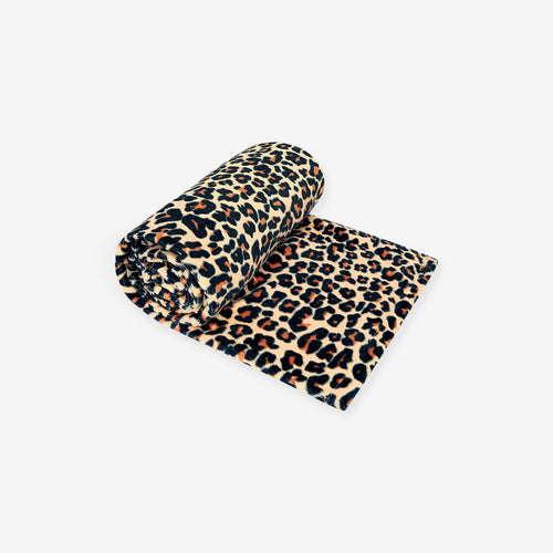 Lana Leopard Tan Beach Towel