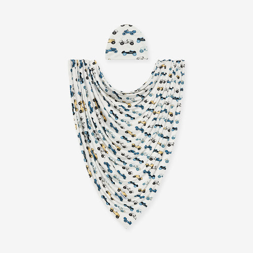 Enzo Swaddle Beanie Set