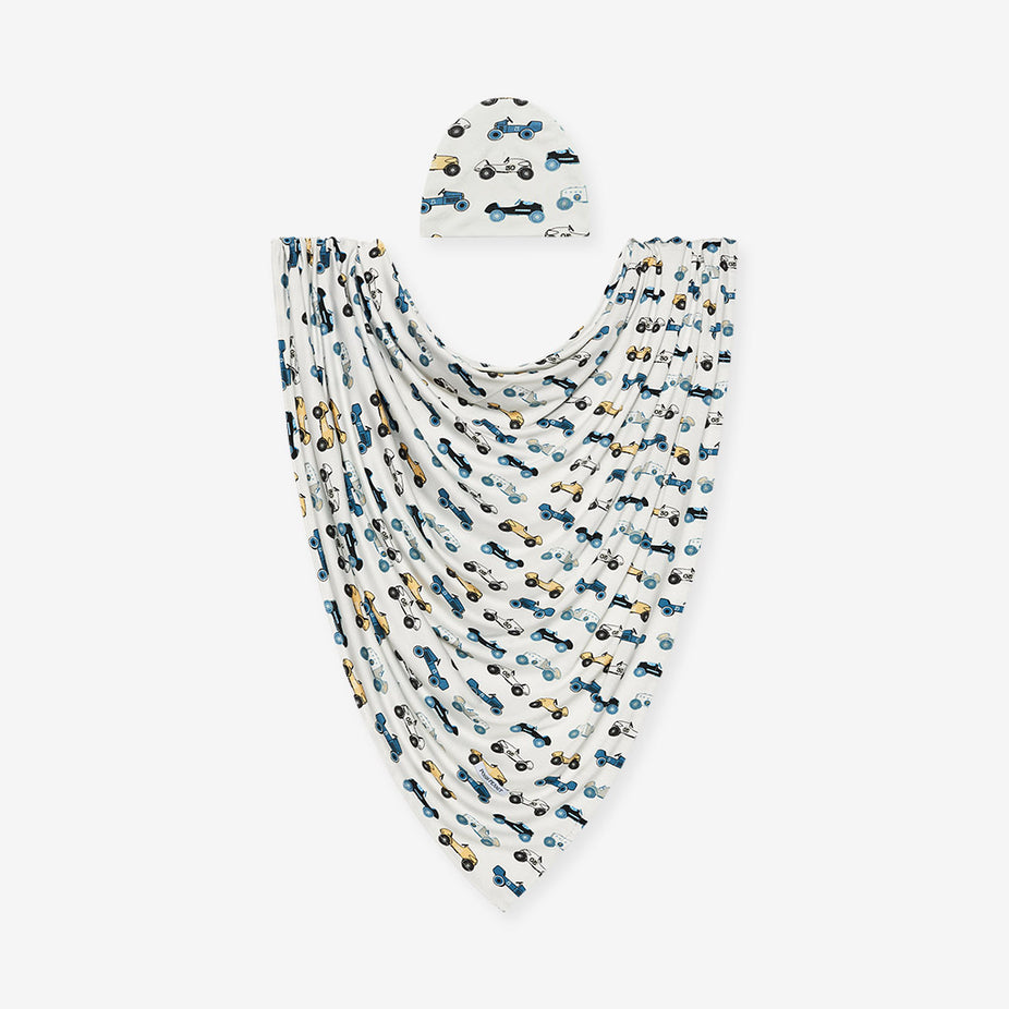 Enzo Swaddle Beanie Set