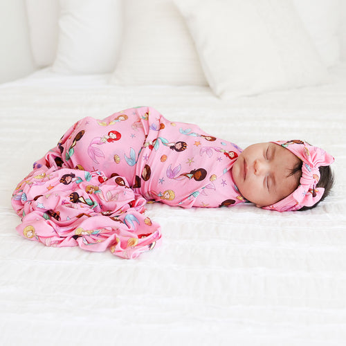 Posh Peanut Baby Swaddle Blanket, Premium Soft Päpook Bamboo Swaddles Wrap  & Headband Set, Anti Stink Lightweight Breathable Infant Receiving