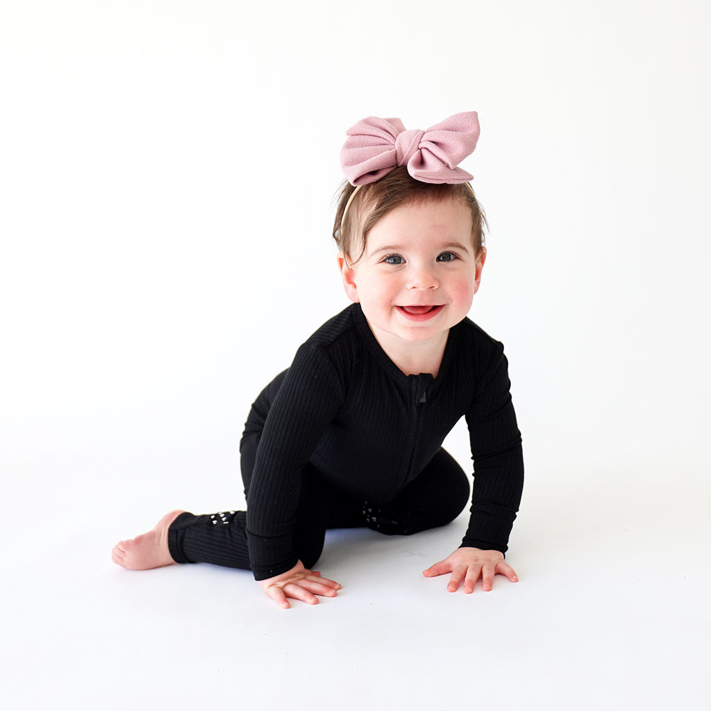 Posh Peanut Black Ribbed deals Romper