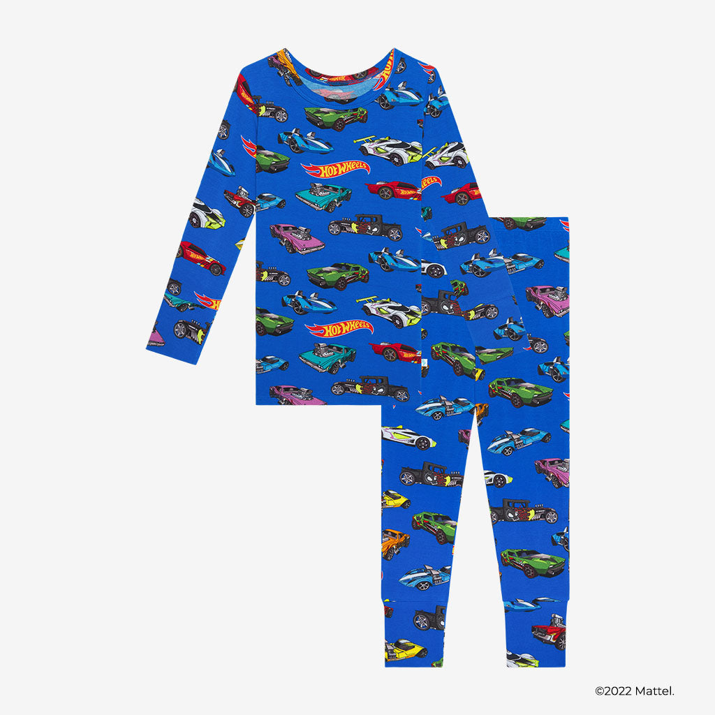 Posh Peanut Hot Wheels Long buy Sleeve PJs - 2T