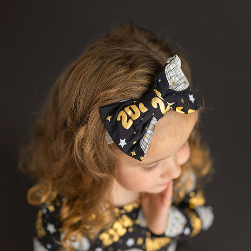 Electric Slide Luxe Bow Headwrap