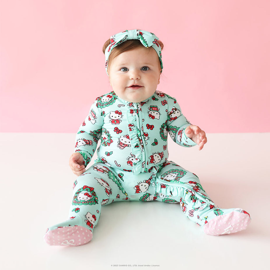  Hello Kitty Toddler Girls 2 Piece Sleepwear Pajama Set (12  Months) Pink Green : Clothing, Shoes & Jewelry