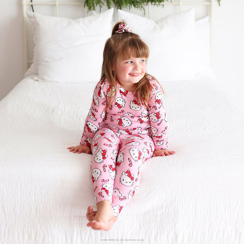 Hello Kitty® Candy Cane Long Sleeve Pajamas