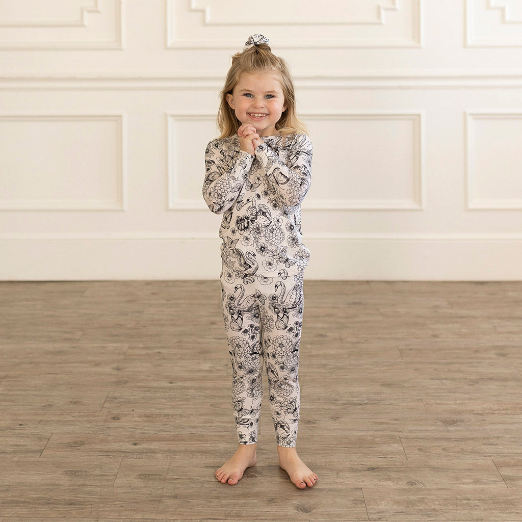 Posh Peanut Long Sleeve Basic Pajama - Holly