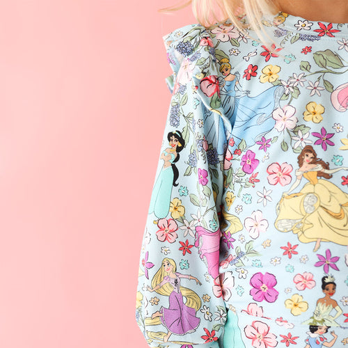 Disney Princesses French Terry Ruffled Sweatshirt