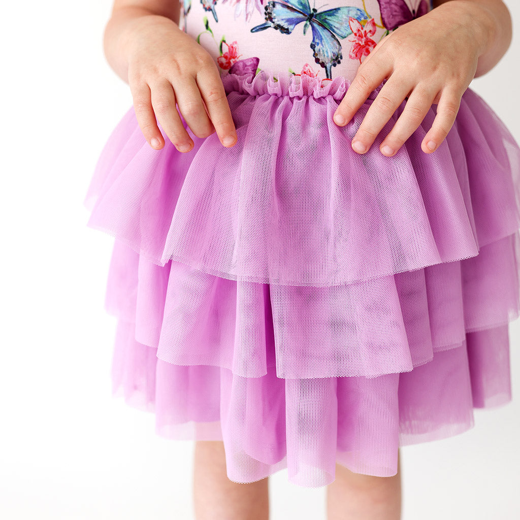 Posh Peanut Watercolor Butterfly tulle twirl dress outlet 2T