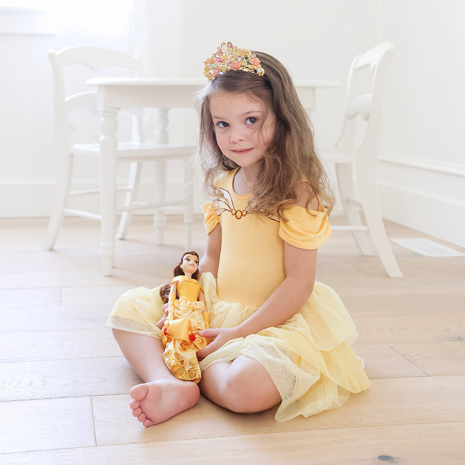 Disney Princess Yellow Girl Toddler Tulle Dress Belle