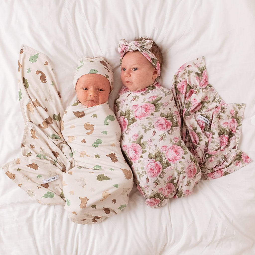 Posh Peanut barbie swaddle and headband deals set