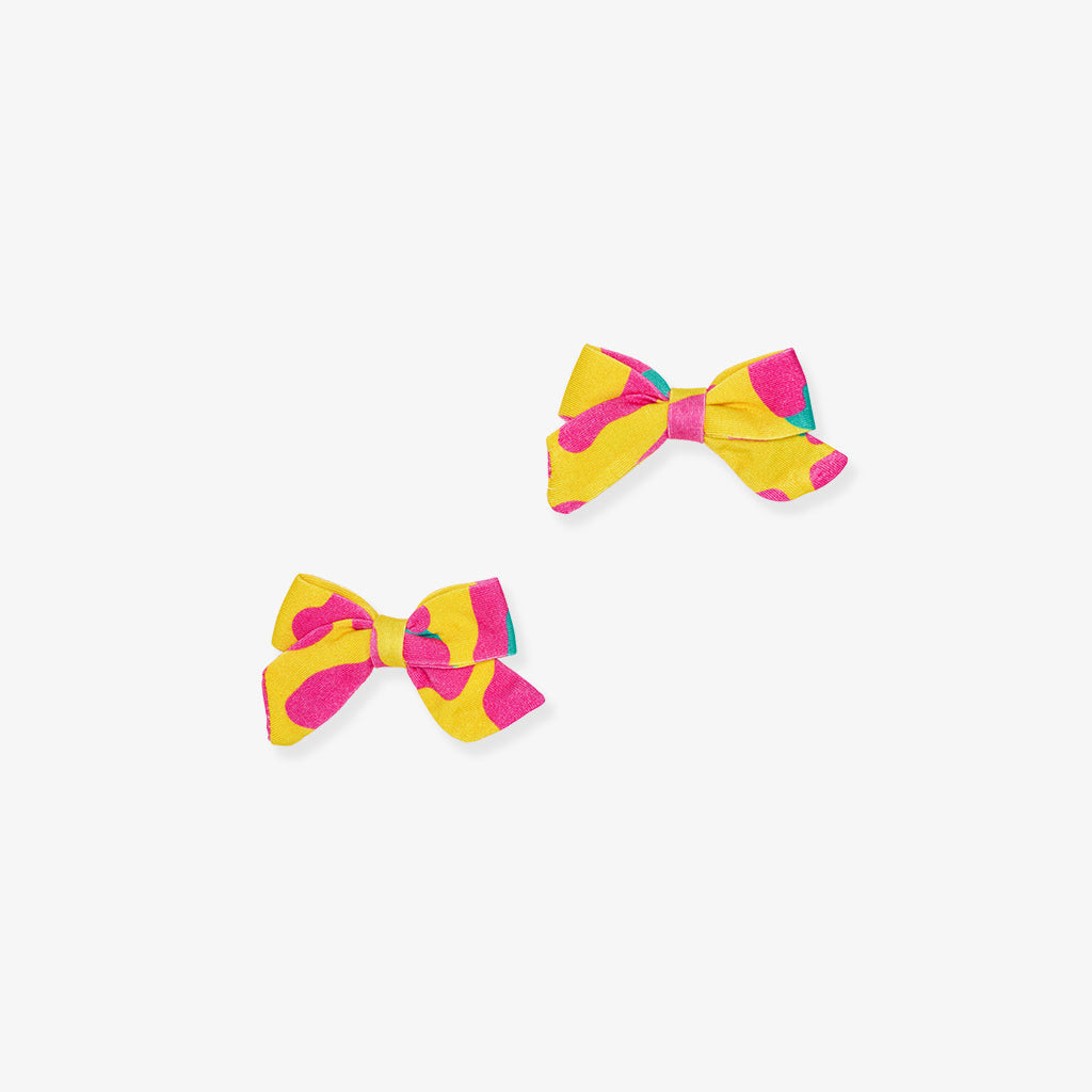 Leopard Yellow Baby Girl Bows Amari