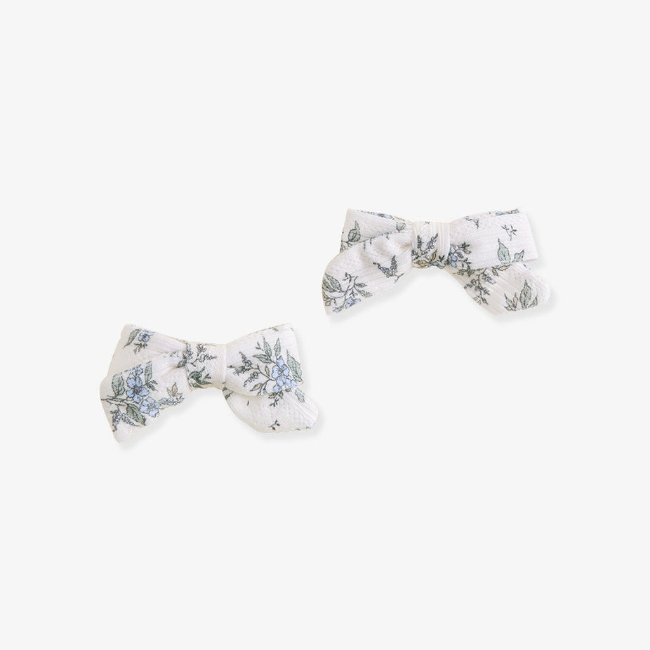 Esmerelda Pointelle Mini Bow Hair Clips