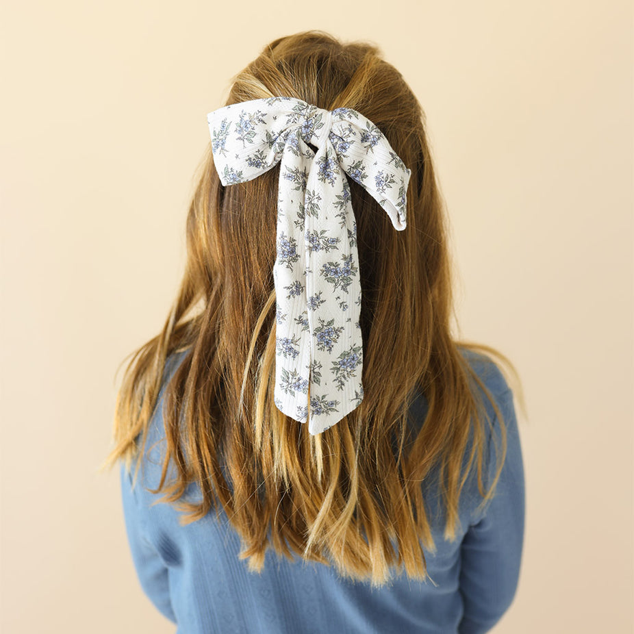 Esmerelda Pointelle Luxe Bow Hair Clip