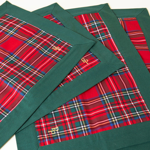 Red Tartan Plaid Placements (Set Of 4)