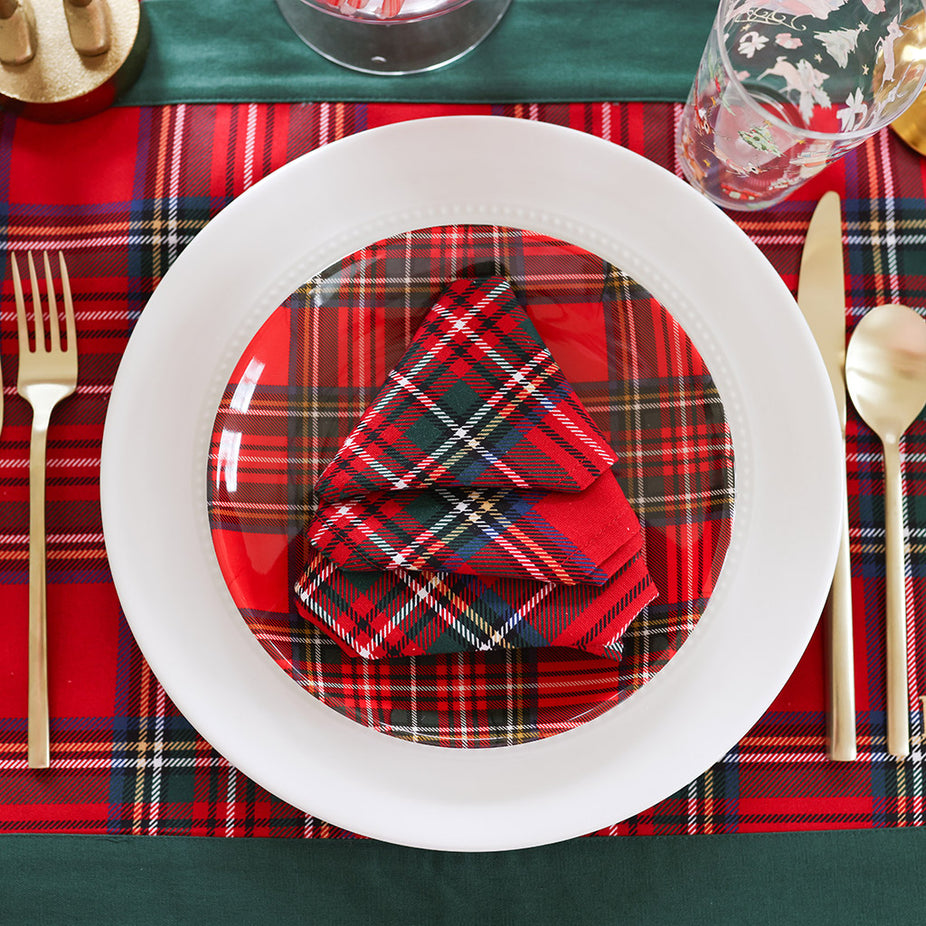 Red Tartan Plaid Napkins (Set Of 4)