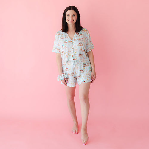 Catherine Women's Luxe Pajama Short Set