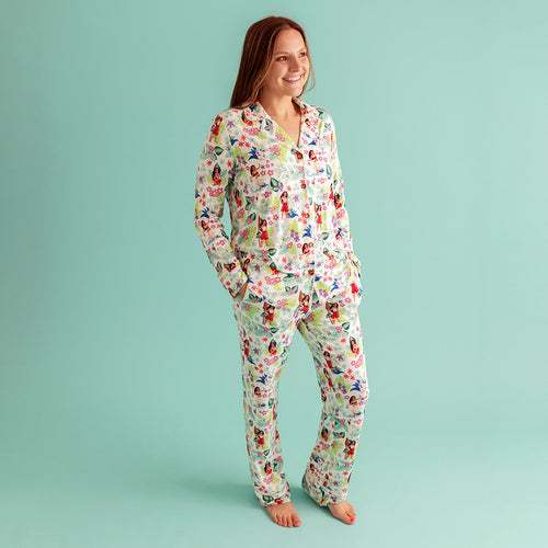 Disney Moana Floral Women's Luxe Pajama Pant Set