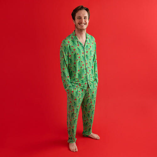 Dr. Seuss Merry Grinchmas Men's Luxe Pajama Pant Set