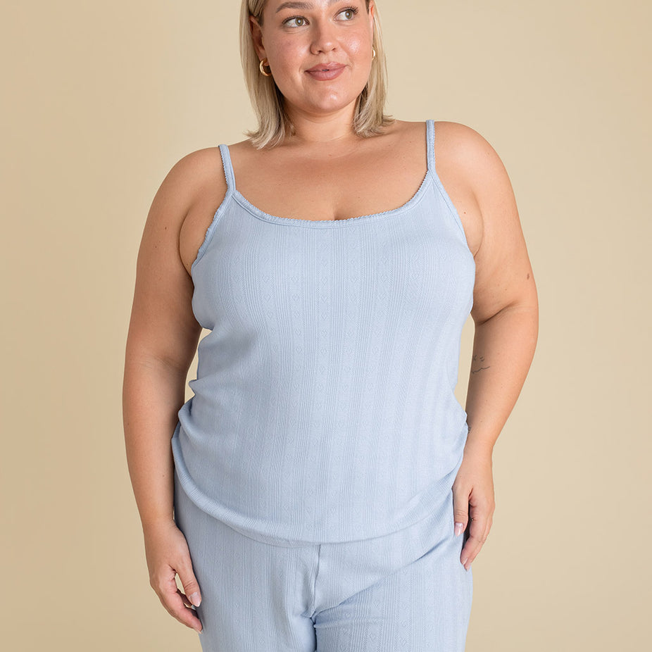 Periwinkle Women's Pointelle Cami