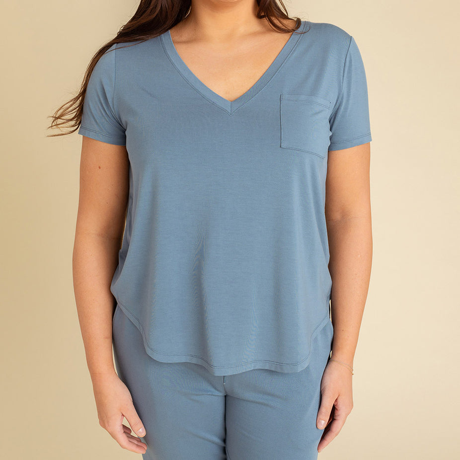 Slate Women's V-Neck Tee