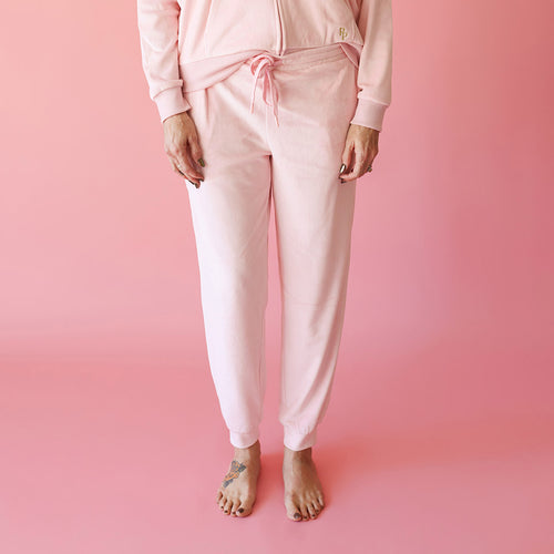 Starry Pink Women's Velour Joggers