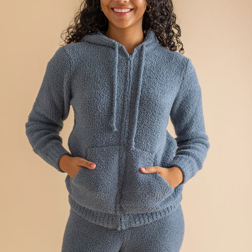 Slate Women's Cuddle Zip Hoodie