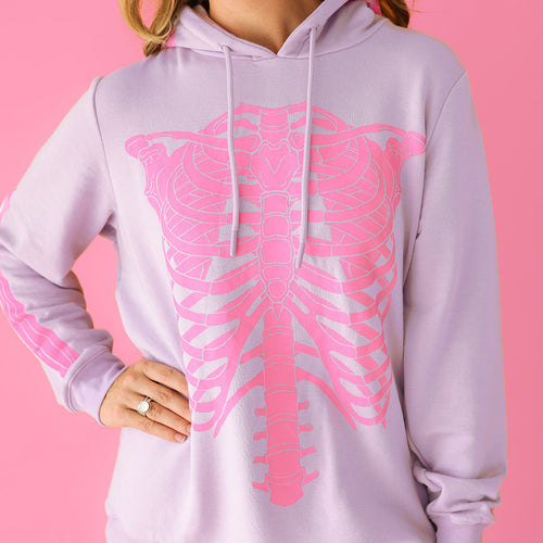 Mrs. Posh Women's Fleece Hoodie - Solid Pink