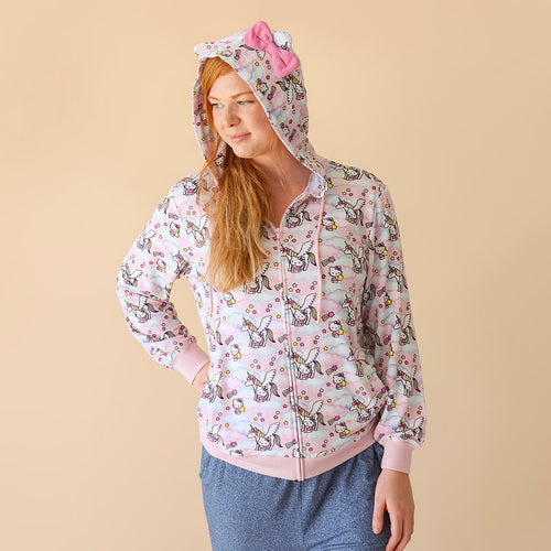 Hello Unicorn Women's French Terry Hoodie