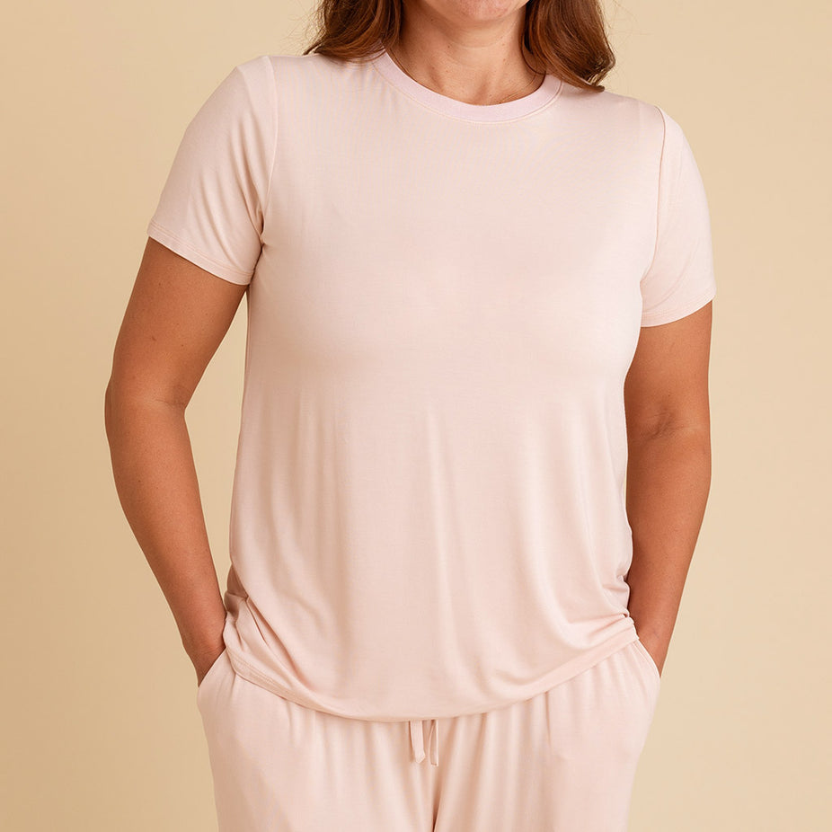 Dusty Blush Women's Crew Neck Tee