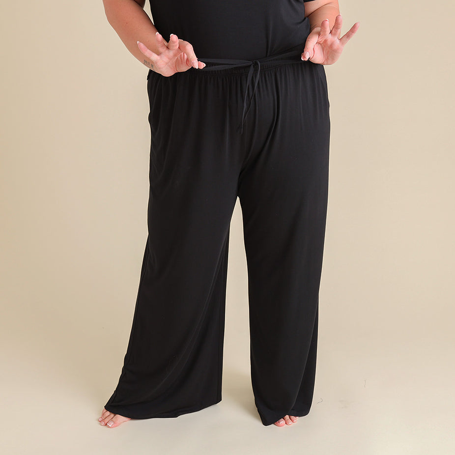 Women's Black Puddle Pants