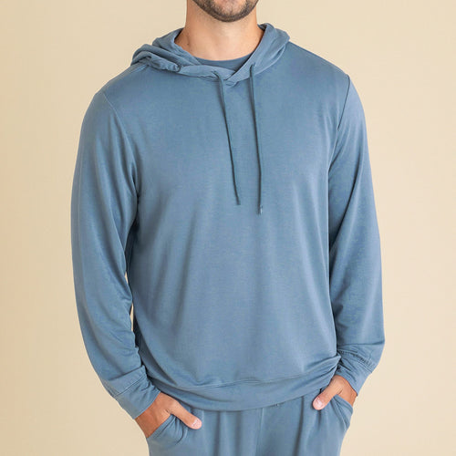 Slate Men's French Terry Pullover Hoodie