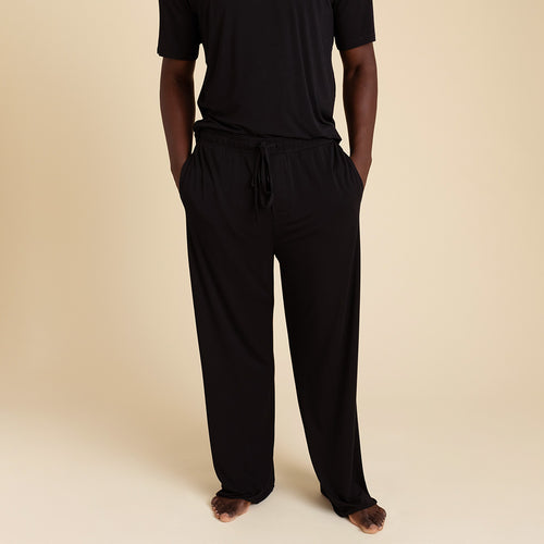 Men's Black Relaxed Lounge Pants