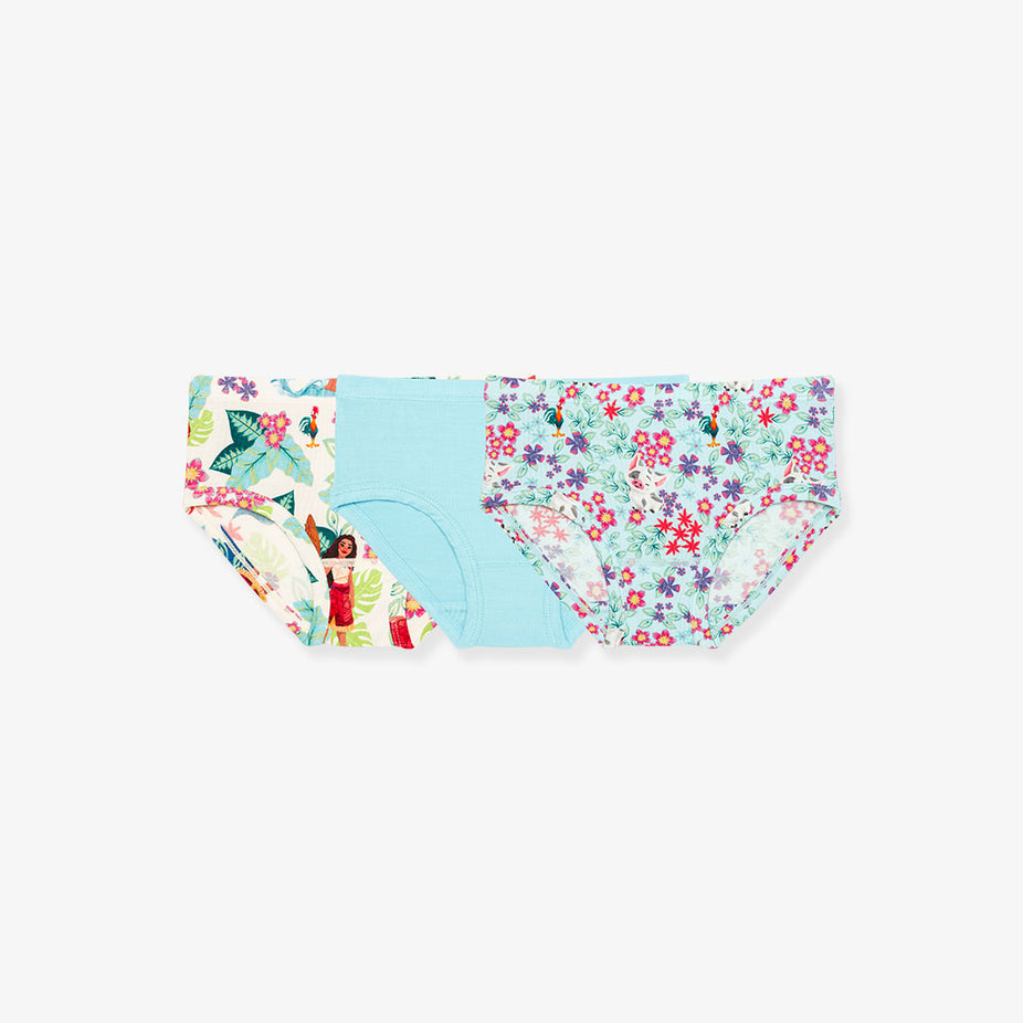 Disney Moana Floral Girls' Brief Set