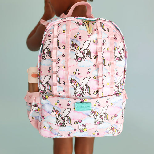 Hello Unicorn Ruffled Backpack