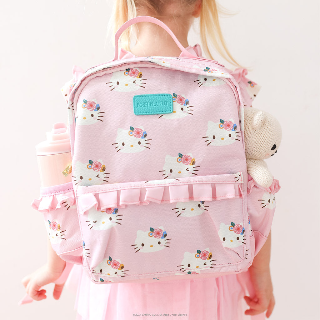 Posh Peanut Barbie Pastel Ruffled Mini Backpack Pink NEW