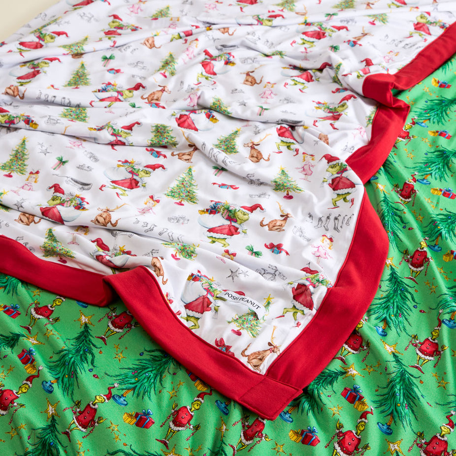 Dr. Seuss Who-ville & Merry Grinchmas Luxe Patoo® Blanket