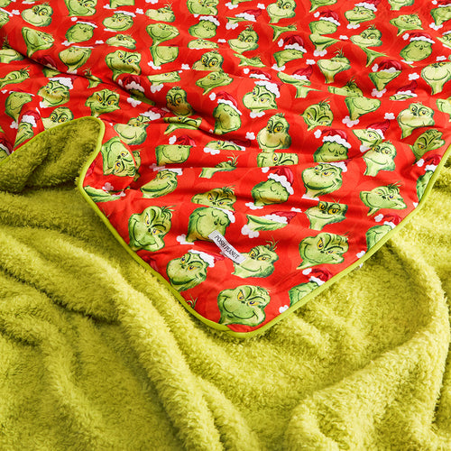 Dr. Seuss The Grinch Luxe Plush Patoo® Blanket