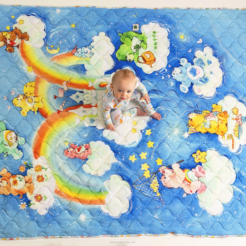 Care Bears™ & Care Bears™ Rainbow Clouds Reversible Quilted Patoo® Blanket