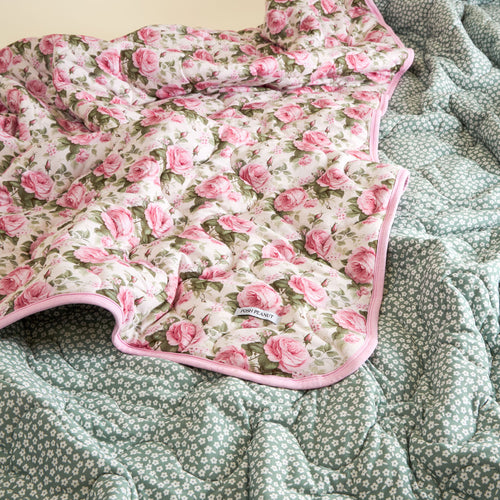 Sandrine & Ophelia Reversible Quilted Patoo® Blanket