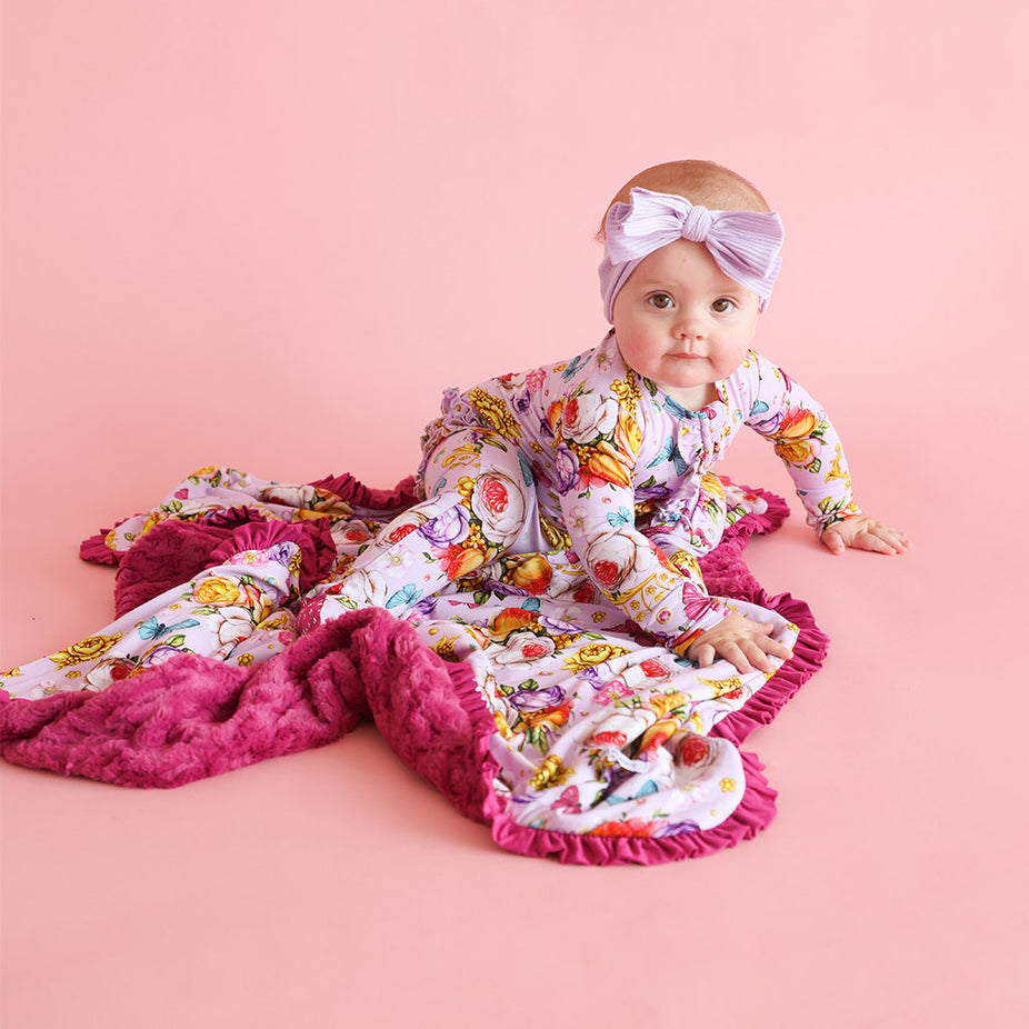 Adrina Minky Ruffled Luxette Patoo® Blanket