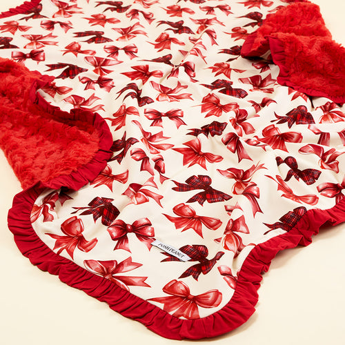 Avia Minky Ruffled Luxette Patoo® Blanket