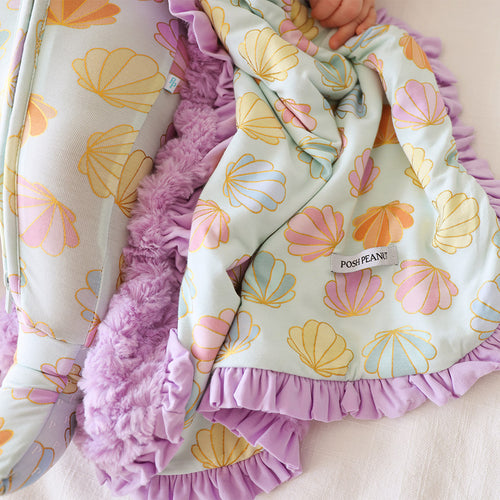 Shelly Minky Ruffled Luxette Patoo® Blanket