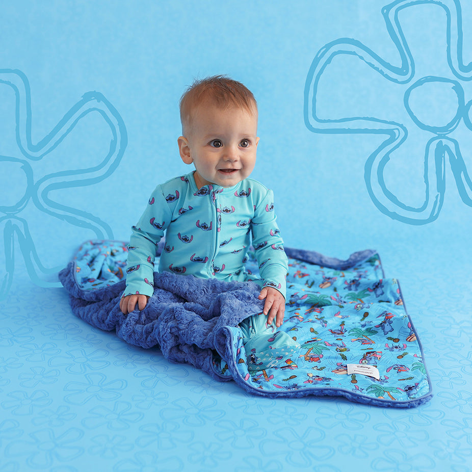 Disney Tropical Stitch Minky Luxette Patoo® Blanket